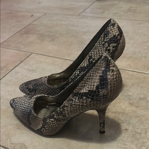 Mossimo Snake Print Black Heels - Picture 1 of 11